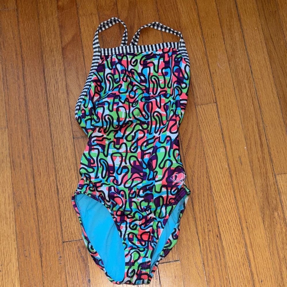 Colorful Kids Swim One Piece